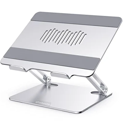 Immagine di GOKEDA Supporto per Pc Portatile Ergonomico in Alluminio Scrivania, Computer Riser Compatibile con MacBook Air/Pro, Dell, HP, Lenovo, altri laptop da 10 15,6&quot;
