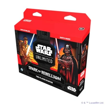 Immagine di Asmodee Star Wars: Unlimited TCG Spark of Rebellion, STARTER SET 2 Giocatori, Gioco di Carte Collezionabili per Bambini e Adulti, 12+ Anni, 2+ 20+ min., Edizione in Inglese