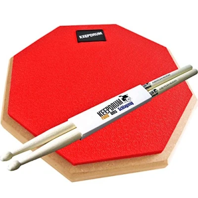 Immagine di Keep Drum DP di Rd Practice Pad Rosso uebungspad 8 mm filettatura + Sticks 1 Coppia