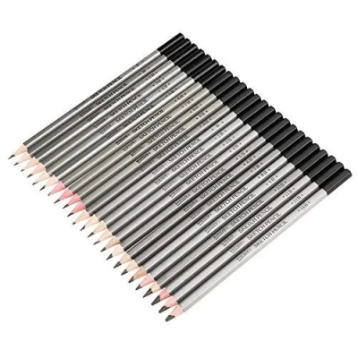 Immagine di Sheens matite da disegno, 24 pezzi, disegno in grafite di qualità fissate 14B 12B 10B 9B 8b 7b 6b 5b 4b 3b 2b B HB F H 9H