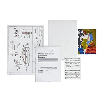 Immagine di Favorit 100460099 Buste Senza Foratura Upocket ,25 Pezzi, 21 x 29.7 cm, Trasparente