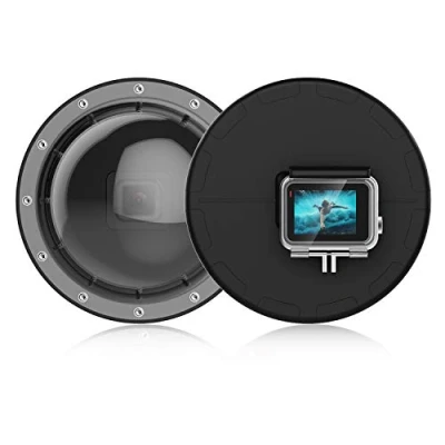 Immagine di Suptig Dome Subacquea Cappuccio per Compatibile GoPro Hero 7 black/Hero 6/Hero 5/Hero (2018) Black Impermeabile 98ft (30 metri)