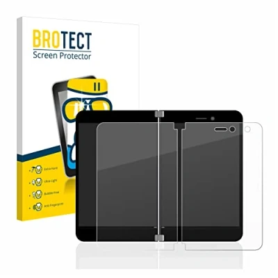Immagine di brotect Pellicola Protettiva Vetro per Microsoft Surface Duo Protezione Schermo [Durezza Estrema 9H, Chiaro]