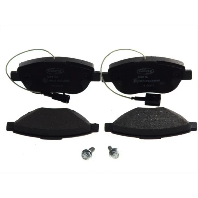 Immagine di DELPHI LP2240 Kit pastiglie freno con contatto segnalazione usura lamierino anticigolío senza accessori FIAT: Punto Evo Hatchback