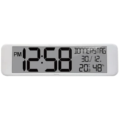 Immagine di Technoline WS8120 Orologio da parete radio digitale, indicatore di temperatura e umidità, 44 cm