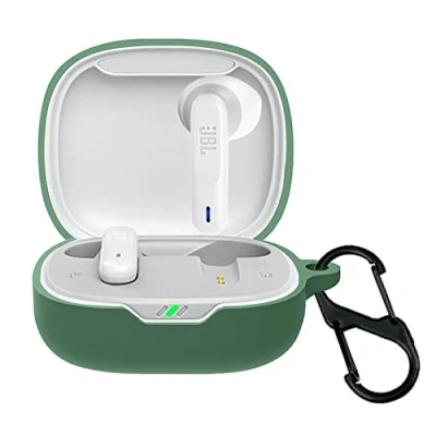 Immagine di GIOPUEY Cover Compatibile con JBL Wave Flex, Cilicone Custodia, Ultrasottile Case Cover, Antiurto, Resistente ai Graffi Verde Militare