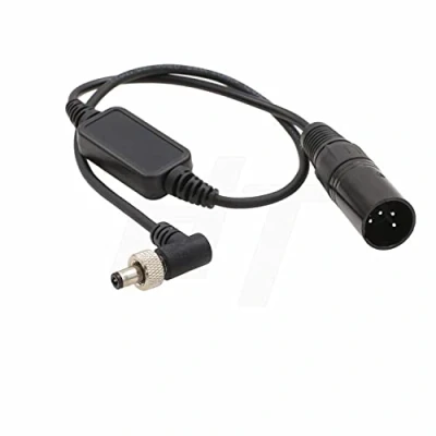 Immagine di HangTon XLR 4 pin 12 V di bloccaggio DC Barrel cavo alimentazione per Blackmagic Video Assist 12G HDR, Atomos Ninja Monitor, Zaxcom Lectrosonics Wireless, MixPre 10, DECIMATOR