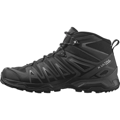 Immagine di Salomon X Ultra Pioneer MID GTX Scarpa da hiking, Uomo, Taglia: 48, Black/magnet/monument Pelle e tessuto