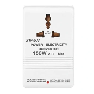 Immagine di mumisuto Convertitore di Tensione, Trasformatore Portatile Step Up &amp; Down da 150 W, Doppio 220 V a 110 V/110 Spina CN, Universale, Ideale per Viaggiare Ovunque