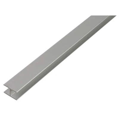 Immagine di Alberts 030647 Profilo ad H autobloccante alluminio, anodizzato argento 1000 x 15,9 24 mm