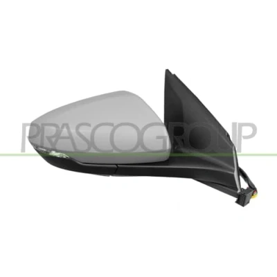 Immagine di Specchietto retrovisore esterno Prasco VG0257333 Dx con la prima mano elettrico termico, memoria, ribaltabile/ripiegabile elettricamente, convesso