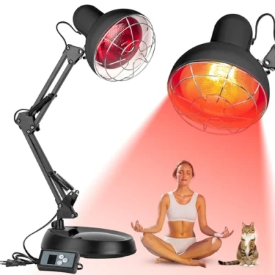 Immagine di Cozion Lampada infrarossi Riscaldante 100 Watt, a per alleviare i dolori, termica con timer uso domestico