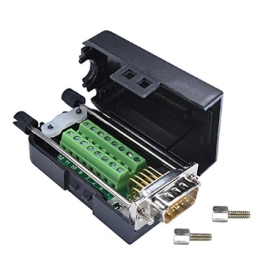 Immagine di Oiyagai Plastic DIY D SUB DB15 VGA Maschio Shell Breakout Terminali Scheda Connettore Modulo Segnale con Custodia