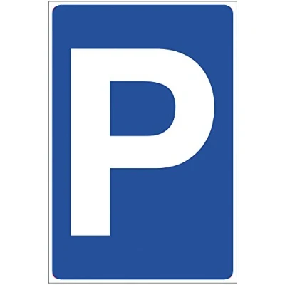 Immagine di Cartello Parcheggio, in alluminio Dibond, 140 x 200 mm, 3 mm di spessore