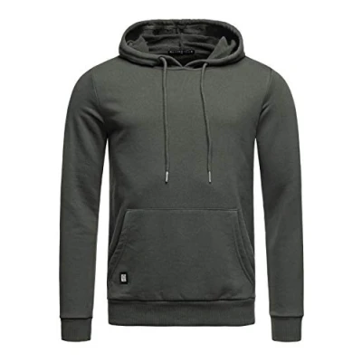 Immagine di RED BRIDGE Felpa da Uomo con Cappuccio Premium Basic Maglia in Cotone Verde XXL
