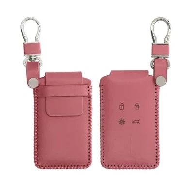 Immagine di kwmobile Custodia Compatibile con Renault 4 tasti Smart Key (solo Keyless Go) Cover Chiavi Auto Protezione Copri Telecomando Chiave Copertura rosa scuro
