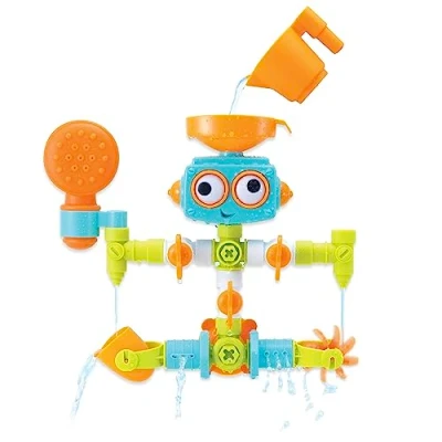 Immagine di Infantino 217025 Sensory Plug &amp; Play Plumber Toy Exploration and Learning Cause Effect 16 Piece Bath, Multicolour