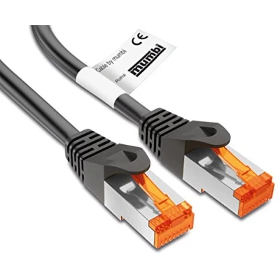 Immagine di mumbi 23524 Cat.6 FTP Cavo di Rete Ethernet Patch con connettori RJ 45 2.00m, Nero (1x)