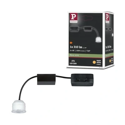 Immagine di Paulmann 94306 EBL Coin Nova mini Lampada LED da incasso ERP: F (A G) (monocolore) 4 W Trasparente