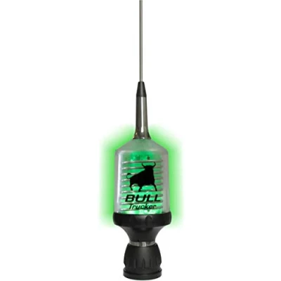 Immagine di Sirio Antenne BULL TRUCKER 3000 COAX LED, Antenna CB Veicolare, Frequenza 27 30MHz, Potenza Massima 3500 Watts (ICAS), Stilo Inox, Altezza 1,445mt, Cavo 4mt in dotazione