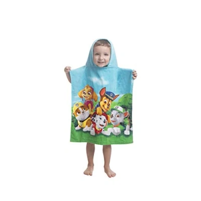 Immagine di Jerry Fabrics Paw Patrol Asciugamano da Bagno con Cappuccio per Bambini, Cotone, Multicolore, Size 50x115 cm