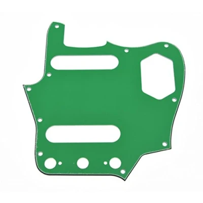 Immagine di Kaish Jag chitarra battipenna piastra Scrach verde a 3 strati per US/messicano vintage Fender Jaguar