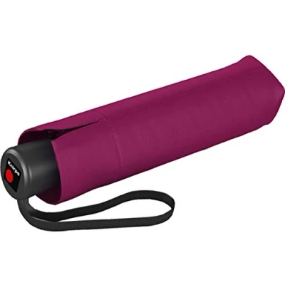 Immagine di Knirps Ombrello tascabile A.200 Medium Duomatic compatto e resistente alle intemperie Canale del vento testato Viola Scuro