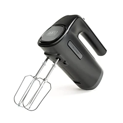 Immagine di BLACK + DECKER BXMX300E Sbattitore 300W, BPA Free, 5 velocità, TURBO, smontabile, accessori, pulizia facile, nero