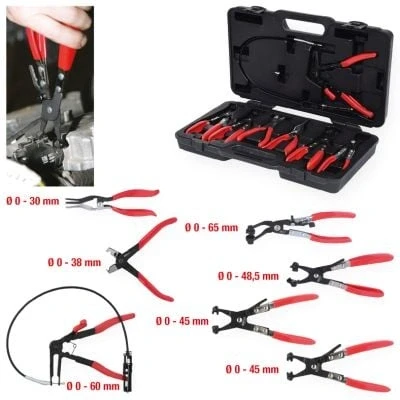 Immagine di KS TOOLS 115.1055 Kit di pinze rivestito in plastica Acciaio al cromo molibdeno