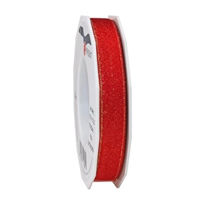 Immagine di Präsent 6791520 609 Nastro, Poliestere, Verde Antico Argento, 15mm 20m