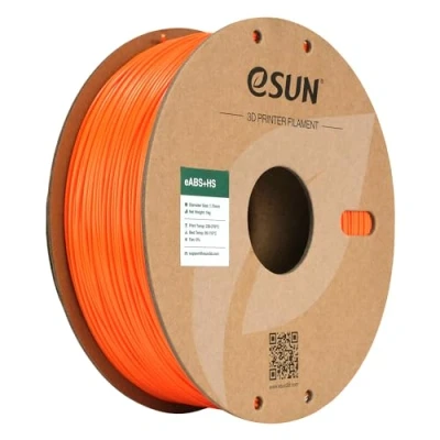 Immagine di eSUN ABS+ Filamento 1,75 mm, ABS+HS per stampante 3D ad alta velocità ABS Plus, precisione dimensionale +/ 0,03 bobina da 1 kg (2,2 libbre) la stampa Speedy, Arancione
