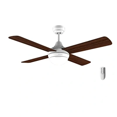 Immagine di Cecotec Ventilatore da soffitto con luce EnergySilence Aero 4250 Fresh 55 W, diametro 42&quot; 4 pale reversibili, LED, telecomando, timer fino a 8h, 3 velocità