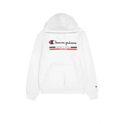 Immagine di Champion Legacy Graphic Shop Authentic (220245) Soft Compact Powerblend Fleece Felpa con Cappuccio, Bianco, XXL Uomo
