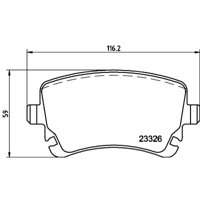 Immagine di HELLA 8DB 355 010 971 Kit pastiglie freno Non predisposto per contatto segnalazione usura con bulloni pinza accessori AUDI: A4 B7 Avant