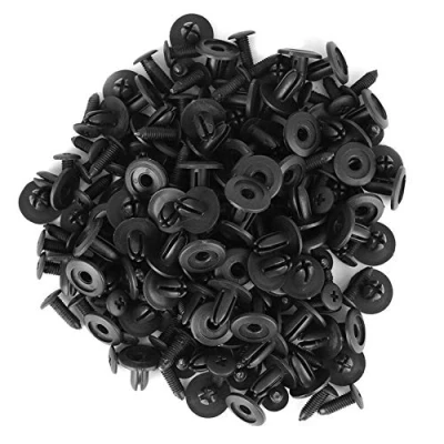 Immagine di KIMISS 100pcs Rivetti in Plastica Auto, 6 Mm Diametro Foro Di Fissaggio Paraurti Parafango Perno Spinta Clip Ap (100 pz, plastica)