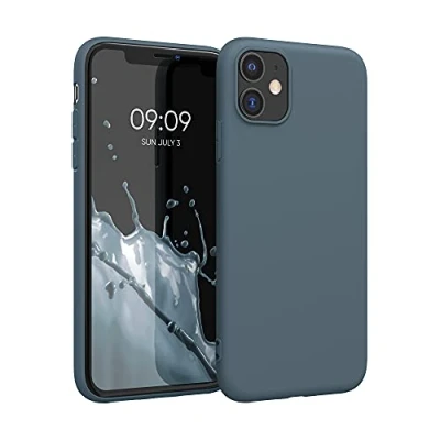 Immagine di kwmobile Custodia Compatibile con Apple iPhone 11 Cover Back Case per Smartphone in Silicone TPU Protezione Gommata ardesia scuro