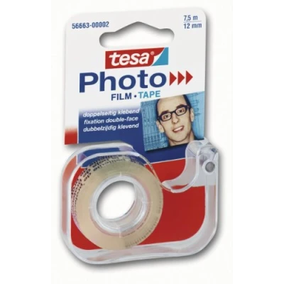 Immagine di tesa 56663 Nastro biadesivo Photo con dispenser, 12 mm x 7,5 m, trasparente