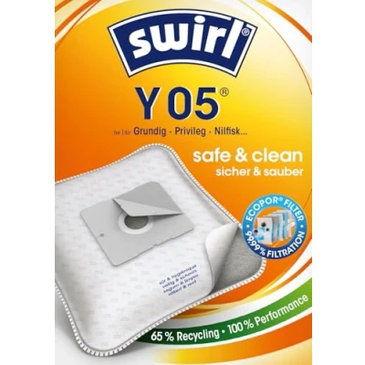 Immagine di Swirl Y 05 MicroPor Plus Sacchetti per aspirapolvere, confezione da 10