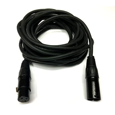 Immagine di OmniaLaser XLR6MT S Cavo Professionale DMX Cannon XLR M/F Intrecciato Bilanciato per qualità Audio Eccezionale (6 Metri Schermato)