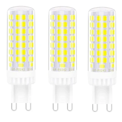 Immagine di Jiotouhu lampadine LED G9 non dimmerabili, bianco freddo, 6000 K, 10 W, equivalenti a 100 W alogene, 1000 lm, 220 240 V, senza sfarfallio, lampadina risparmio energetico, per