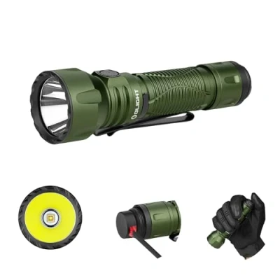 Immagine di OLIGHT Javelot Professionale Potente Torcia a Led, 1350 lm, Piccole Dimensioni, Lunga Portata 730m, Più Adatto per Tenere e Trasportare, Può Essere Utilizzato La Caccia (Verde)