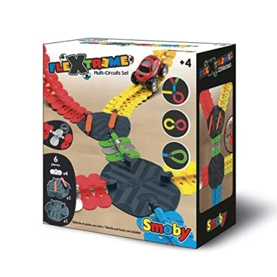 Immagine di Smoby, Flextreme Set multicircuito con scambio e Incrocio, 7600180911, età + 4 Anni