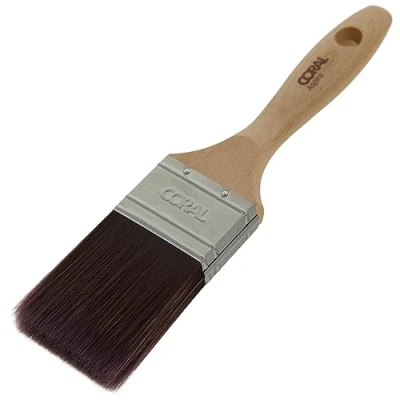 Immagine di Coral Aspire 31713 Pennello professionale da 5,1 cm, taglio dritto con profilo piatto per una finitura ultra liscia e veloce emulsione commerciale o manico in legno FSC lucido
