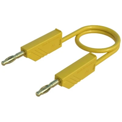 Immagine di SKS Hirschmann MLN 50/2,5 GE Cavo di misura Spina a banana 4 mm 0.50 m Giallo 1 pz.