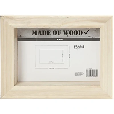 Immagine di Creativ 575590 Cornice in legno 3D, marrone, 18 cm x 24