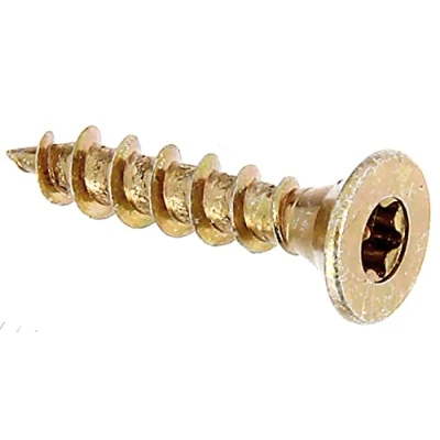 Immagine di Alberts 338756 Vite per legno Maxi Fix, senza punta, in confezione da appendere, zincata gialla, Ø5 x 25 mm, Set 16