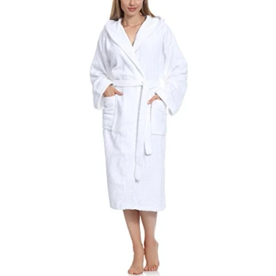 Immagine di Ladeheid Accappatoio Donna in Spugna di Cotone LA40 193 (Bianco 1 (Grammatura 400), L)