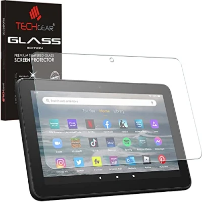 Immagine di TECHGEAR Vetro Antiriflesso Compatibile con Fire 7 2022 Edizione Opaca Temperato [Durezza 9H] [Resistente ai graffi] [Senza Bolle]