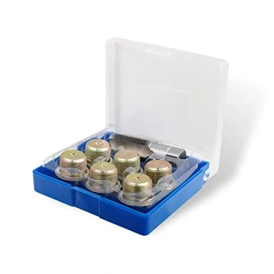 Immagine di CCLIFE 13Pezzi kit riparazione filettature M22 x 1,5 mm coppa olio per filettatura auto, tappo di scarico dell’olio