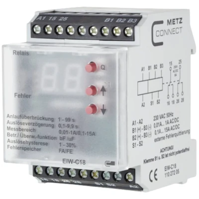 Immagine di Relè di monitoraggio 230 V/AC (max) 2 scambi Metz Connect 11027205 1 pz.